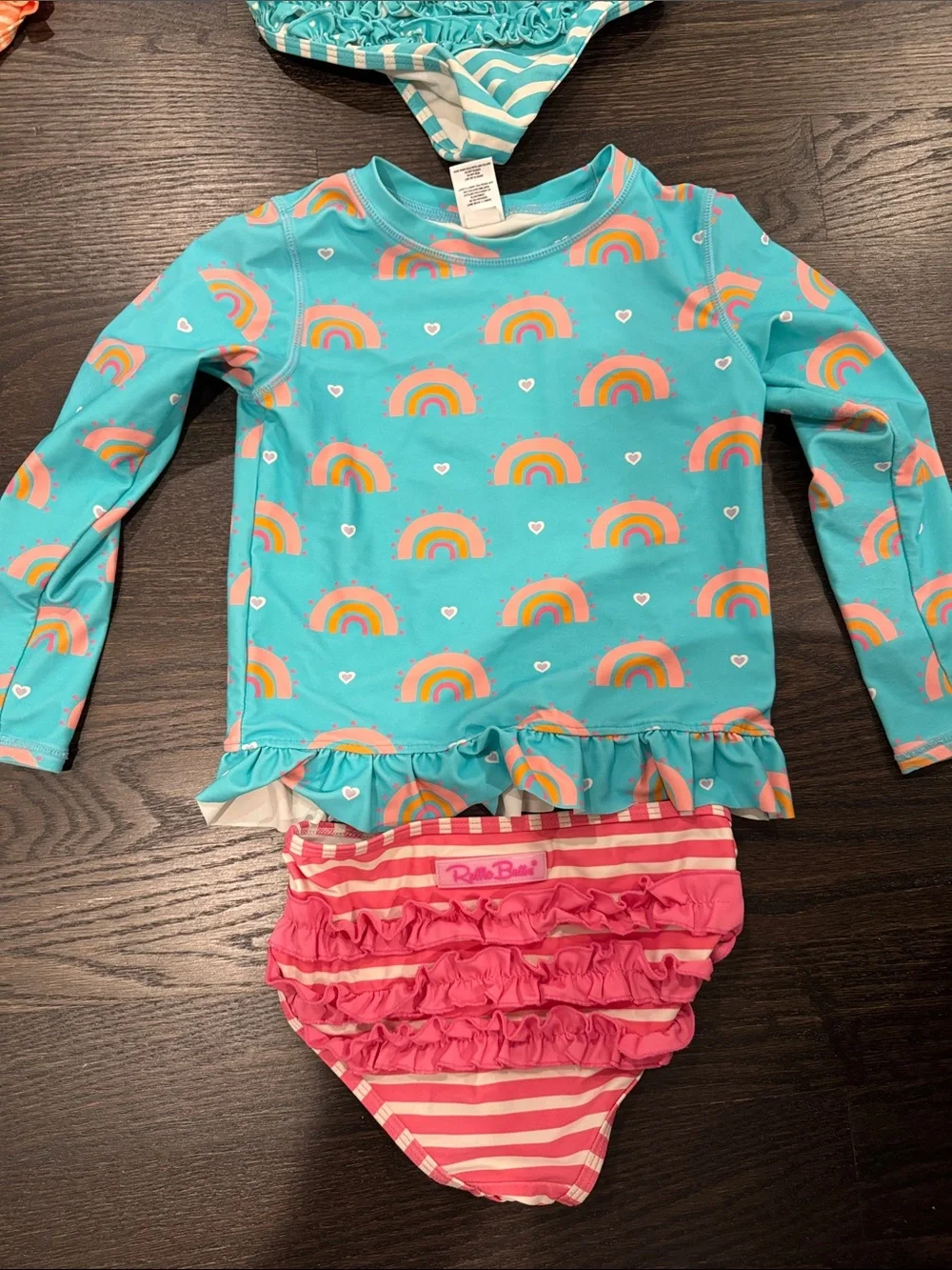 3 rufflebutts girls swimsuits size 6.